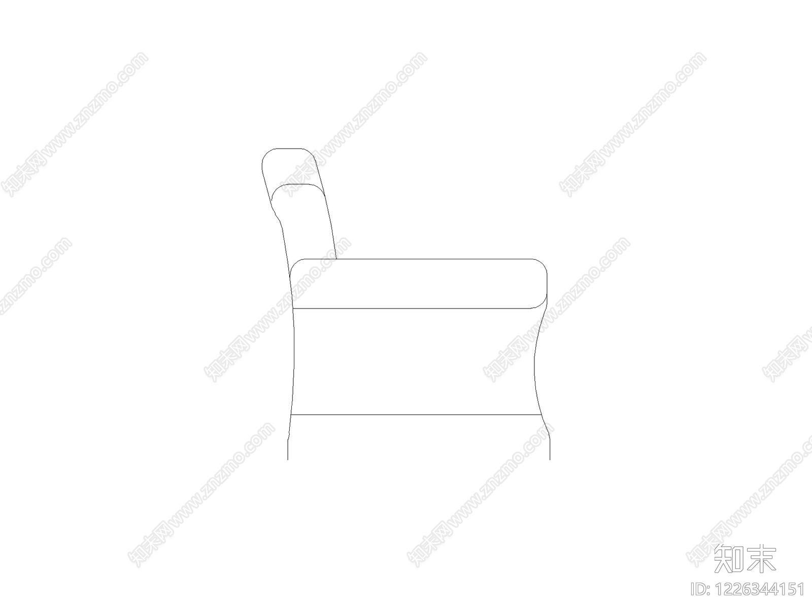 现代椅子CAD图纸