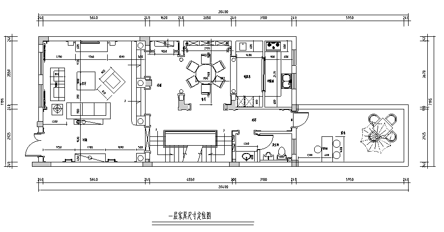 [江苏]欧式400平米联体别墅设计施工图（附效果图）施工图下载【ID:161774159】