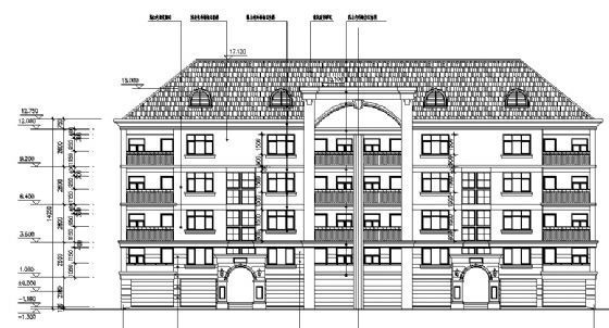 四层住宅建筑施工图-1cad施工图下载【ID:149802169】