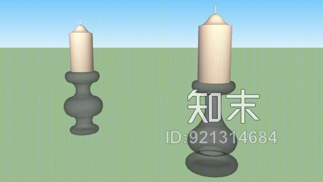 bougeoires水晶蜡烛SU模型下载【ID:921314684】