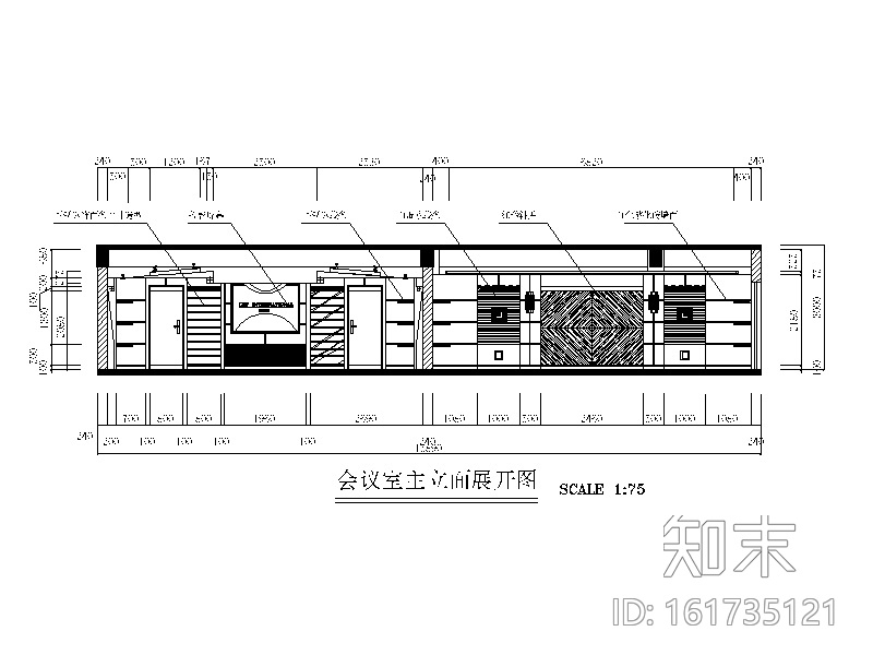 中式风格星级酒店设计CAD施工图（含效果图）施工图下载【ID:161735121】