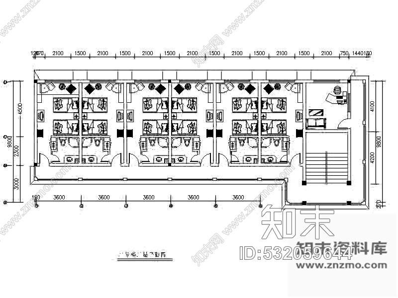 施工图某知名酒店客房装修图cad施工图下载【ID:532059644】