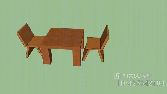 桌椅SU模型下载【ID:425342404】