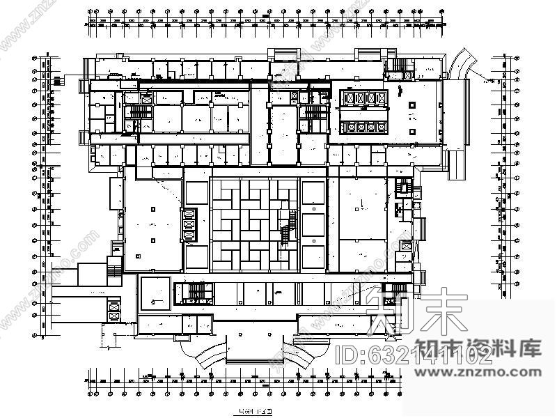 施工图山东某人民医院室内装修图含效果cad施工图下载【ID:632141102】