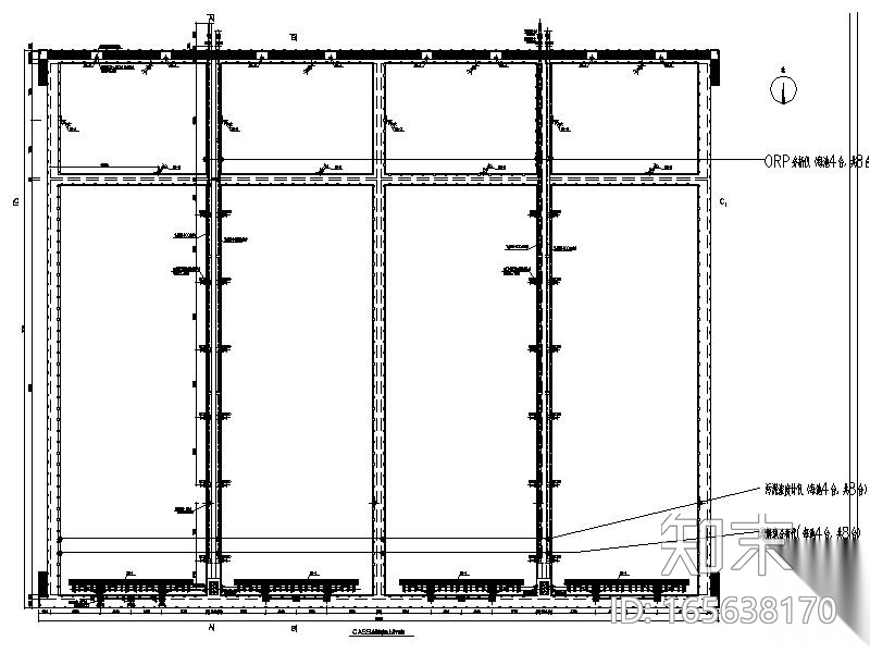 工业园区5万吨污水处理厂设计图（CAD）施工图下载【ID:165638170】