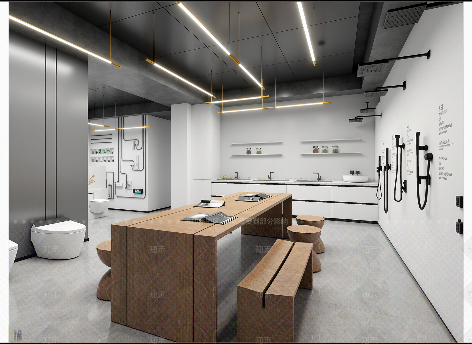 现代卫浴展厅3D模型下载【ID:1214922065】