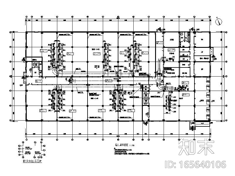 3万平方综合仓库暖通设计施工图_空调大样图cad施工图下载【ID:165640106】