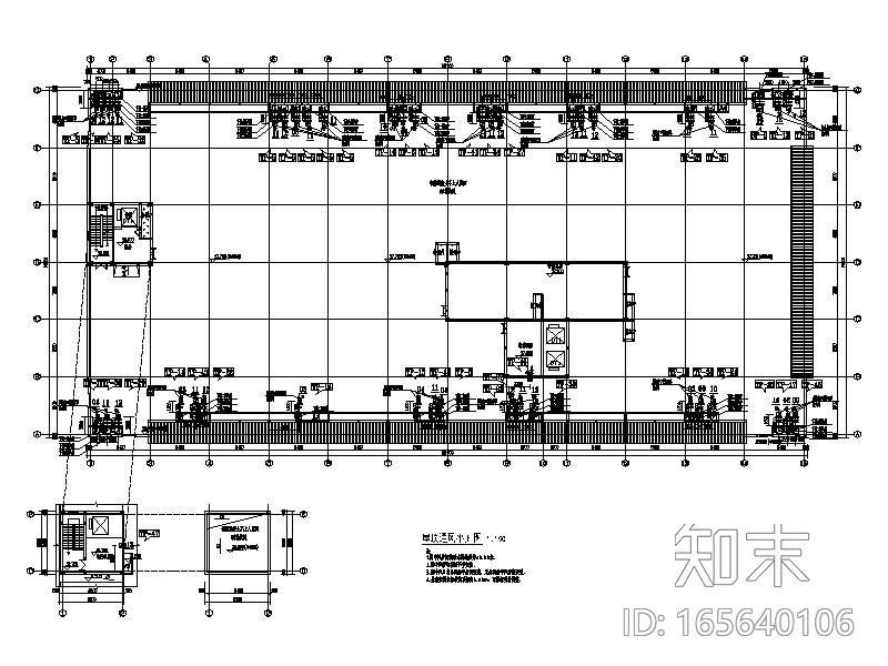 3万平方综合仓库暖通设计施工图_空调大样图cad施工图下载【ID:165640106】