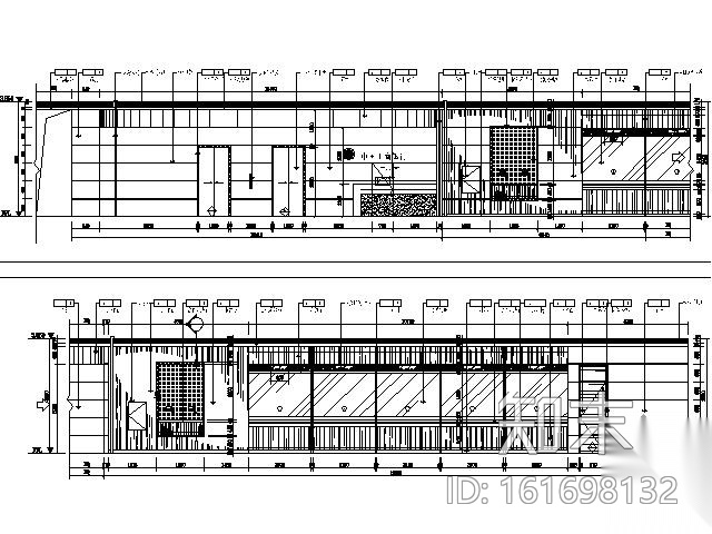 [杭州]工行营业办公楼大堂施工图（含效果）cad施工图下载【ID:161698132】