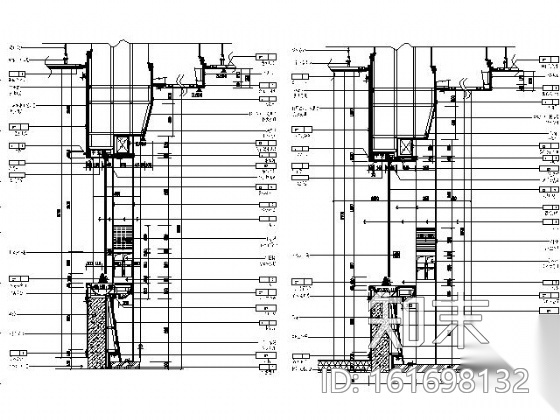 [杭州]工行营业办公楼大堂施工图（含效果）cad施工图下载【ID:161698132】