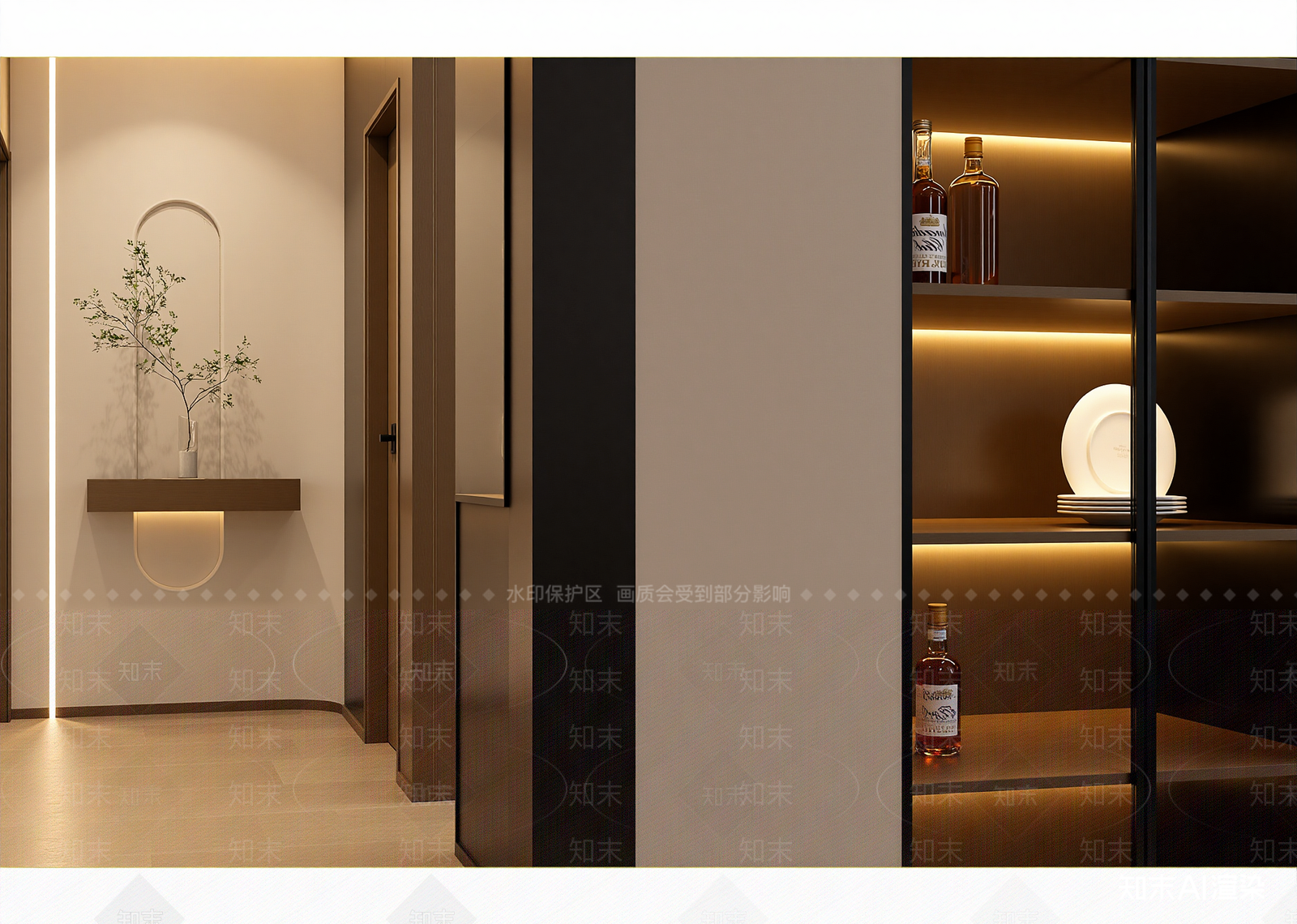 意式玄关3D模型下载【ID:1215143408】