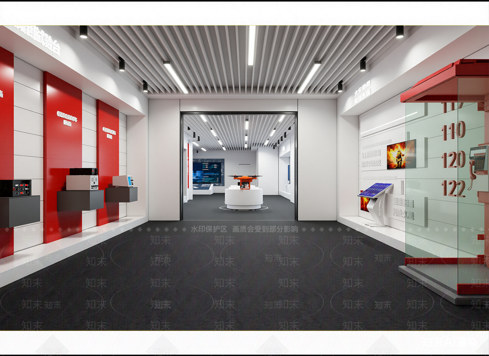 现代科技展厅3D模型下载【ID:1214776983】