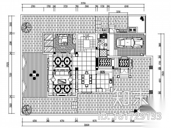 [上海]国际社区简欧两层别墅装修施工图cad施工图下载【ID:161729133】