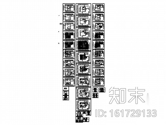 [上海]国际社区简欧两层别墅装修施工图cad施工图下载【ID:161729133】