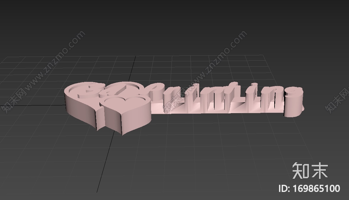 爱心字母-打印3d打印模型下载【ID:169865100】