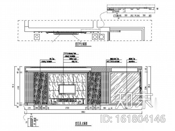 [广西]新中式风格三居室室内装修设计施工图（含效果）cad施工图下载【ID:161804146】