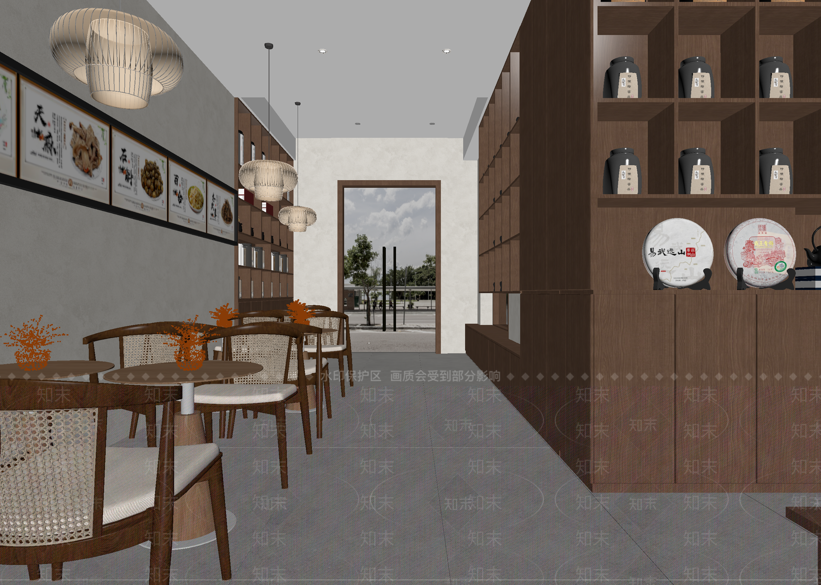 新中式茶馆3D模型下载【ID:1215158526】