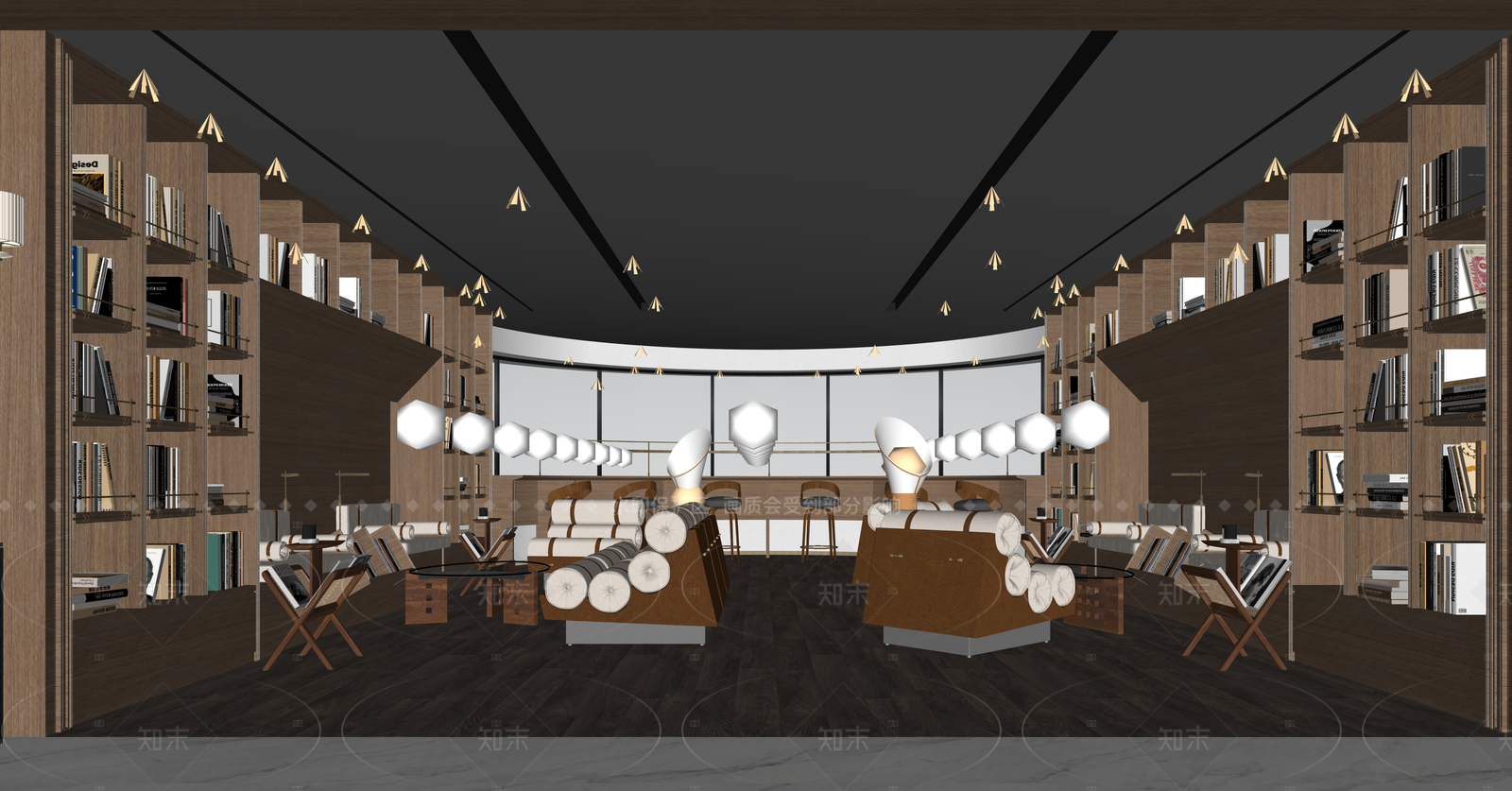 现代书店SU模型下载【ID:1215989145】
