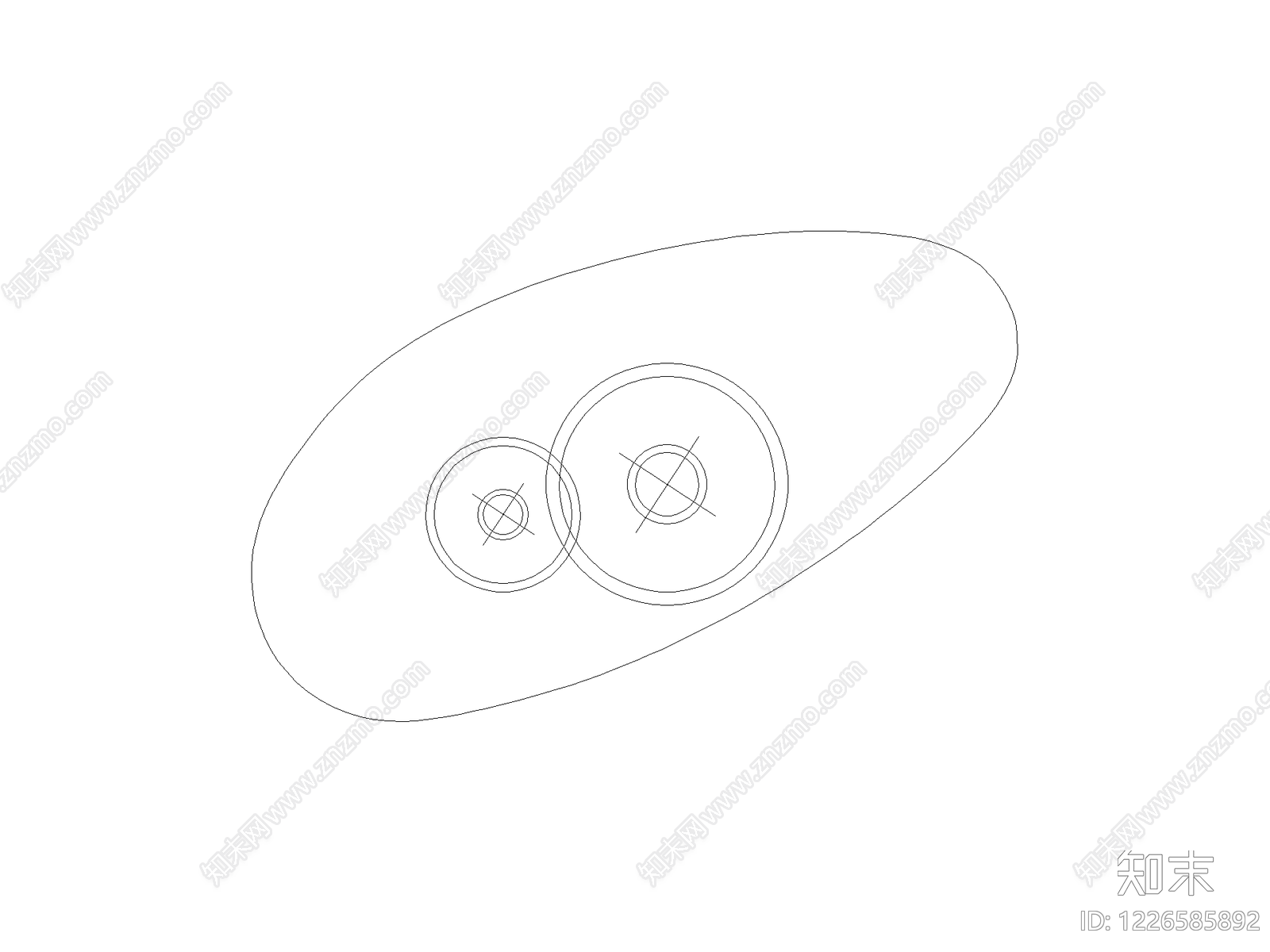 现代开关插座CAD图纸