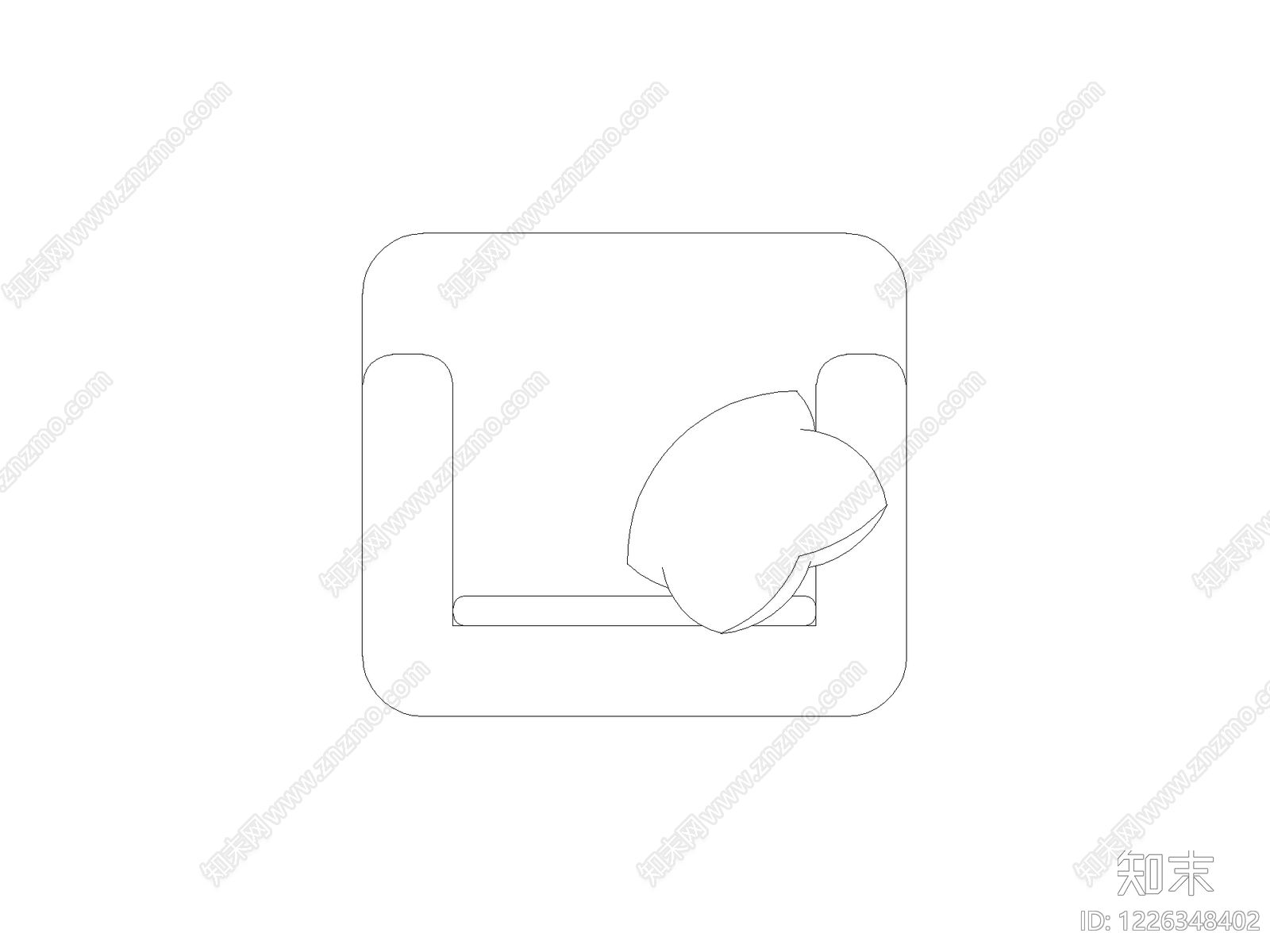 沙发cad施工图下载【ID:1226348402】
