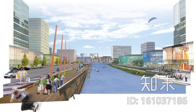 [福建]滨海科技创新区中央景观带景观绿化设计方案cad施工图下载【ID:161037186】