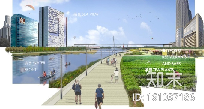 [福建]滨海科技创新区中央景观带景观绿化设计方案cad施工图下载【ID:161037186】