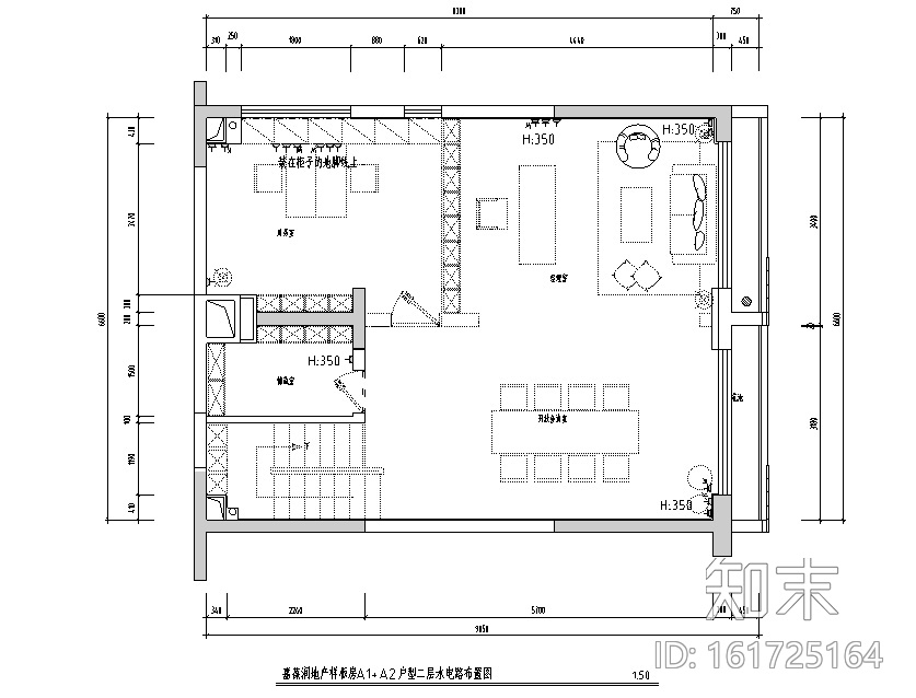 白色之梦现代风格办公空间设计施工图（附效果图）cad施工图下载【ID:161725164】