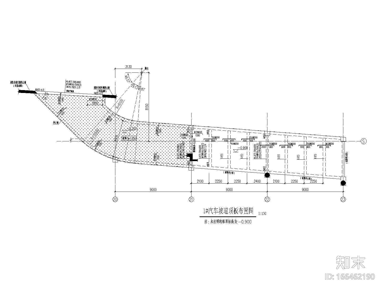 高层框架结构cad施工图下载【ID:166462190】