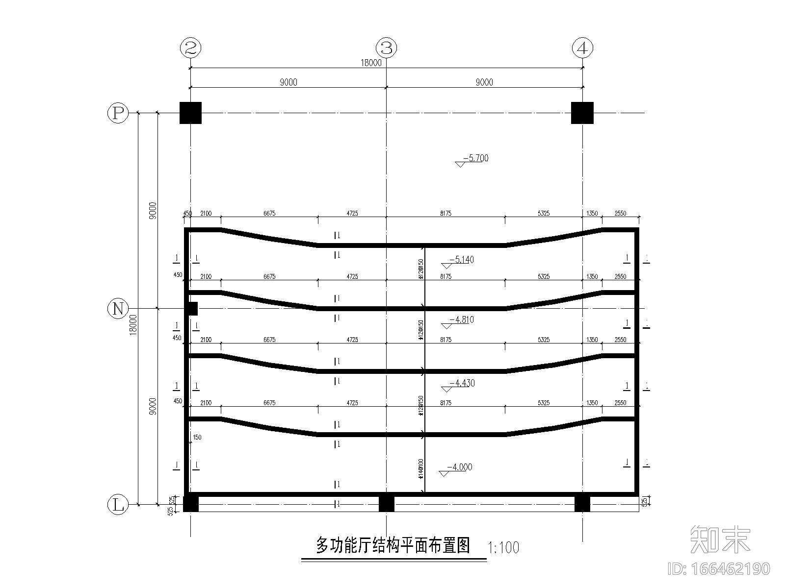 高层框架结构cad施工图下载【ID:166462190】