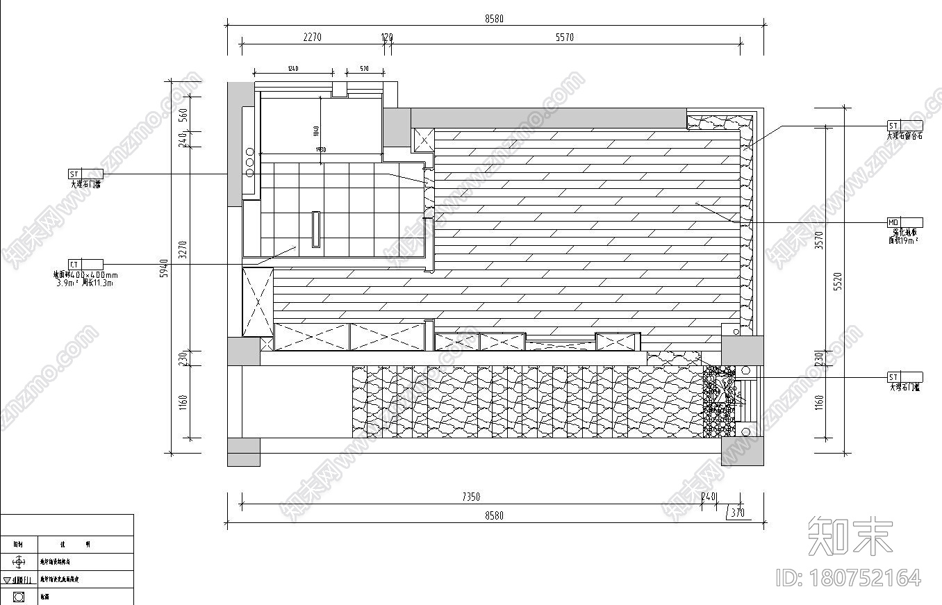 山水国际190m²样板间装修施工图+官方摄影cad施工图下载【ID:180752164】