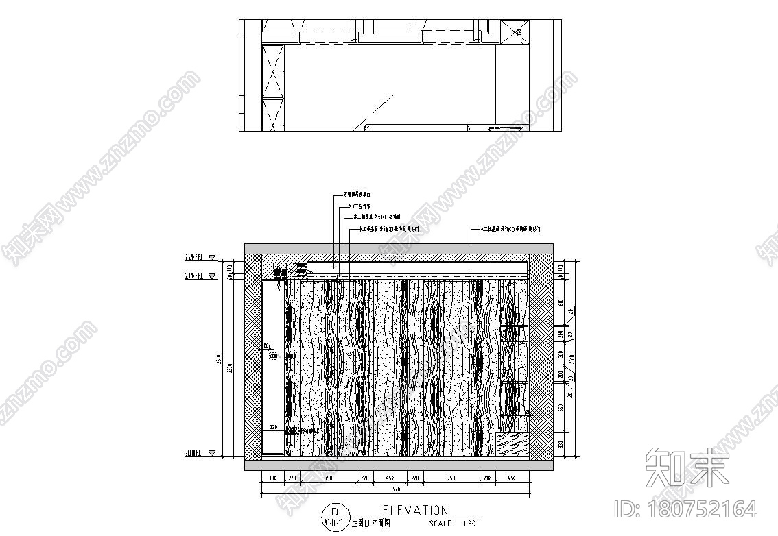 山水国际190m²样板间装修施工图+官方摄影cad施工图下载【ID:180752164】