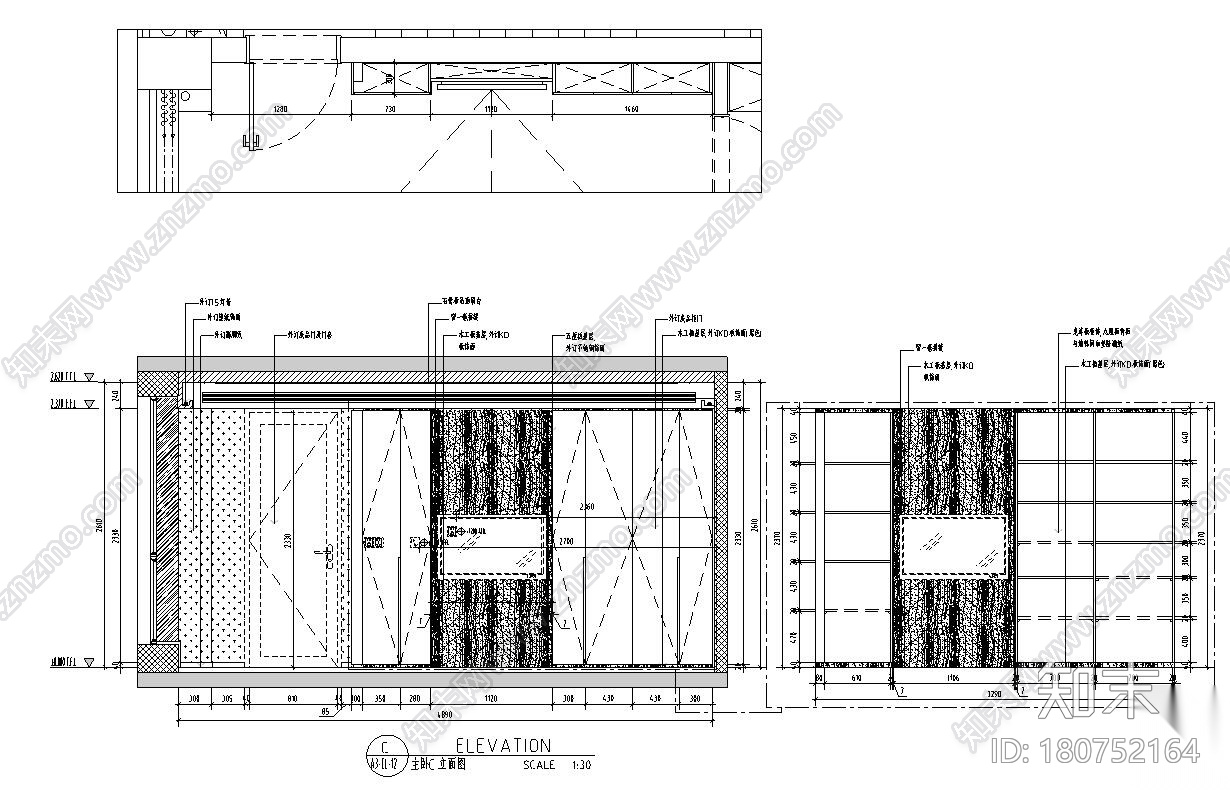 山水国际190m²样板间装修施工图+官方摄影cad施工图下载【ID:180752164】