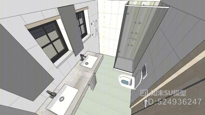 浴室SU模型下载【ID:524936247】