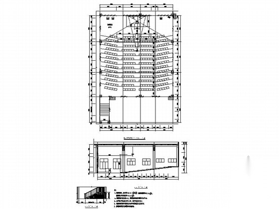 五层现代风格高中教学楼建筑施工图cad施工图下载【ID:165739184】