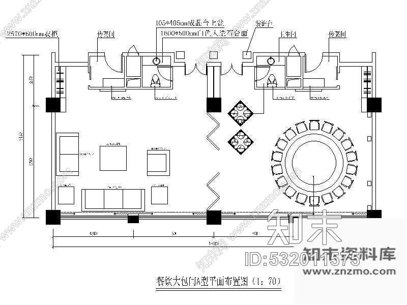 施工图某餐厅装修施工图cad施工图下载【ID:532011575】