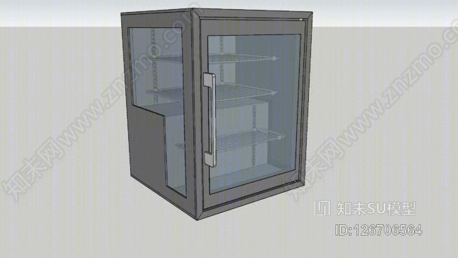 迷你冰箱/冷冻柜SU模型下载【ID:126706564】