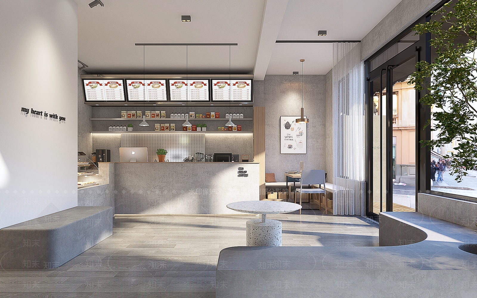 现代奶茶咖啡店3D模型下载【ID:986562012】