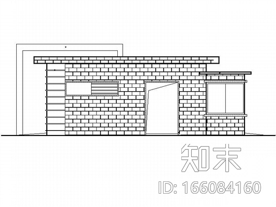 [延安]某公厕建筑施工图cad施工图下载【ID:166084160】