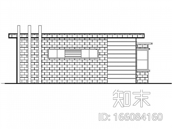 [延安]某公厕建筑施工图cad施工图下载【ID:166084160】