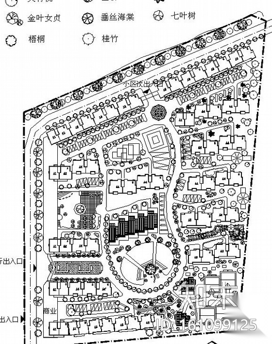 江苏某居住区景观设计施工扩初施工图下载【ID:161099125】