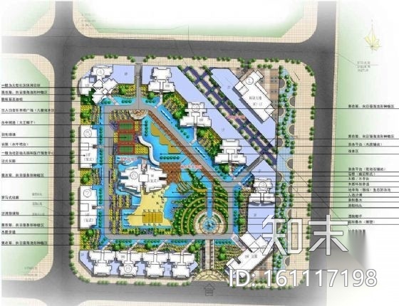 地中海风格小区景观设计方案cad施工图下载【ID:161117198】
