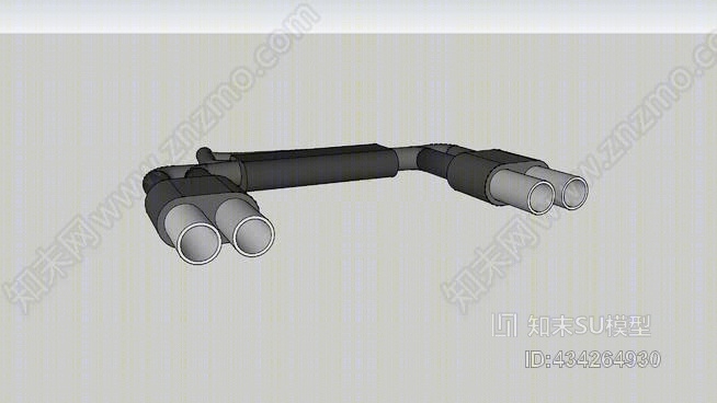 后排气系统SU模型下载【ID:434264930】