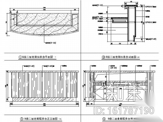 [北京]毗邻地坛公园涉外旅游清新雅致酒店装修施工图（...cad施工图下载【ID:161787190】
