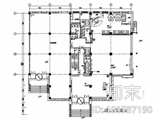 [北京]毗邻地坛公园涉外旅游清新雅致酒店装修施工图（...cad施工图下载【ID:161787190】