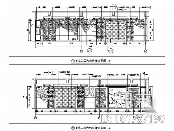 [北京]毗邻地坛公园涉外旅游清新雅致酒店装修施工图（...cad施工图下载【ID:161787190】