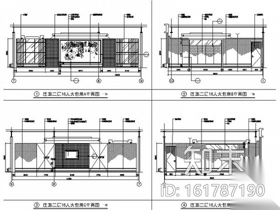 [北京]毗邻地坛公园涉外旅游清新雅致酒店装修施工图（...cad施工图下载【ID:161787190】