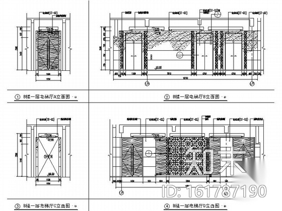 [北京]毗邻地坛公园涉外旅游清新雅致酒店装修施工图（...cad施工图下载【ID:161787190】