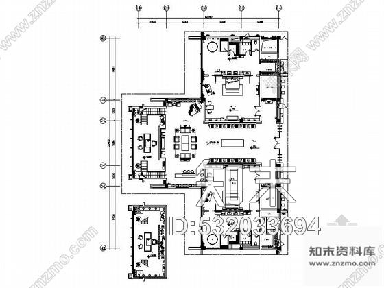 施工图江苏国内一流中式风情五星级会议酒店客房装修施工图含效果cad施工图下载【ID:532033694】