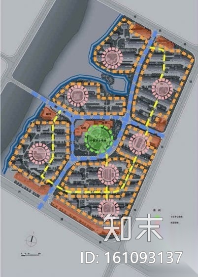 绍兴居住小区景观规划设计方案cad施工图下载【ID:161093137】