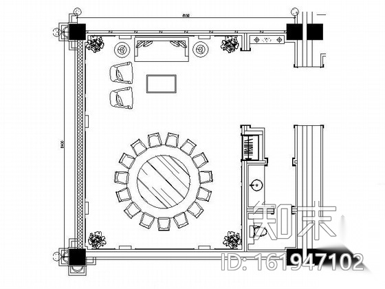 [天津]特色婚宴酒店宴会厅包间施工图（含效果）cad施工图下载【ID:161947102】